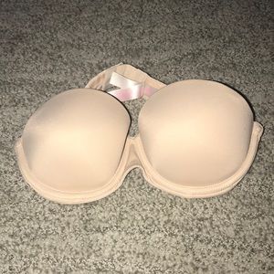 Pink Strapless bra nude
